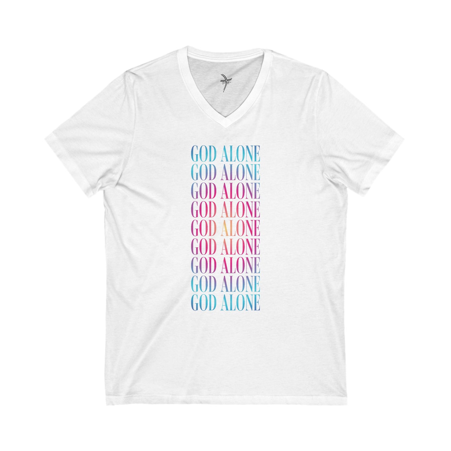 God Alone Repeat Unisex Short Sleeve V-Neck Tee