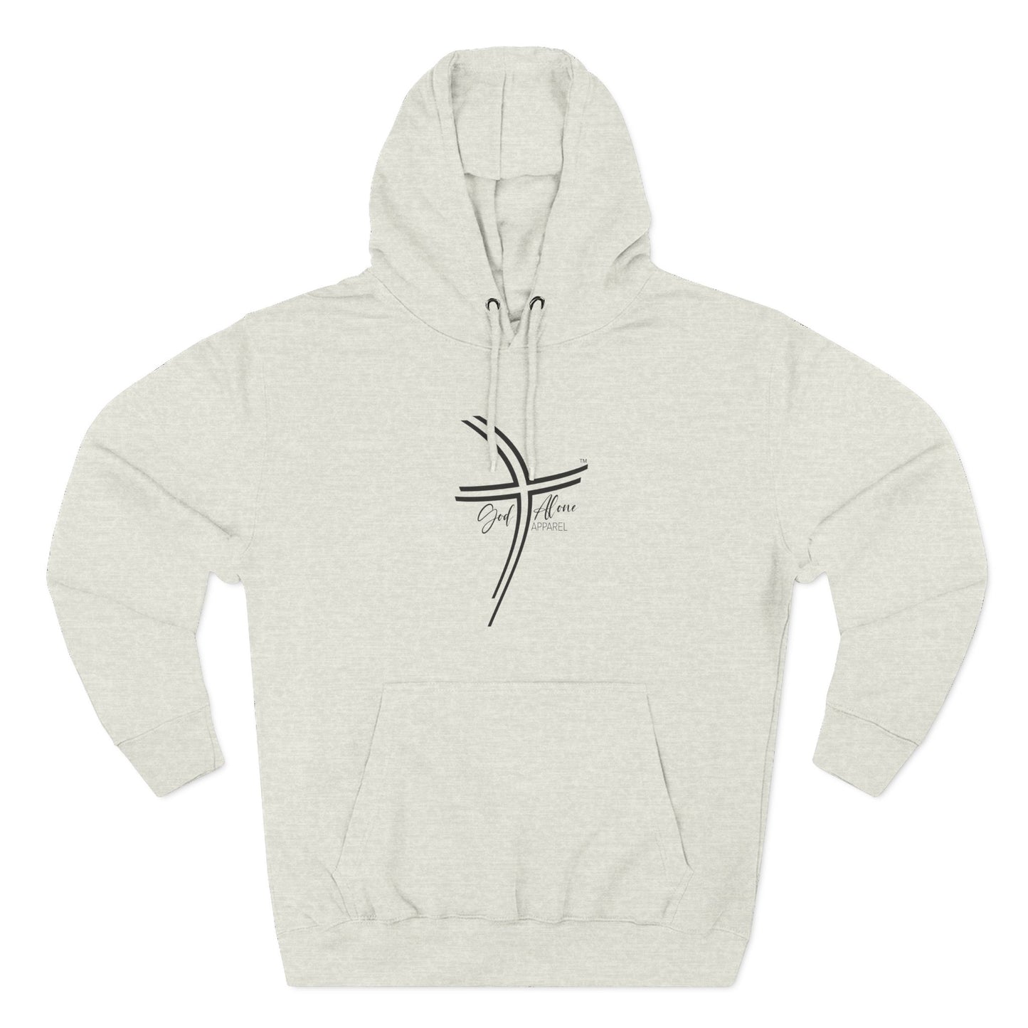 Large Logo Graphic Unisex Cozy Three-Panel Fleece Hoodie