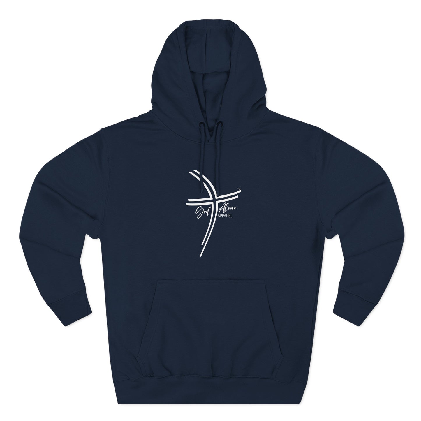 Large Logo Graphic Unisex Cozy Three-Panel Fleece Hoodie