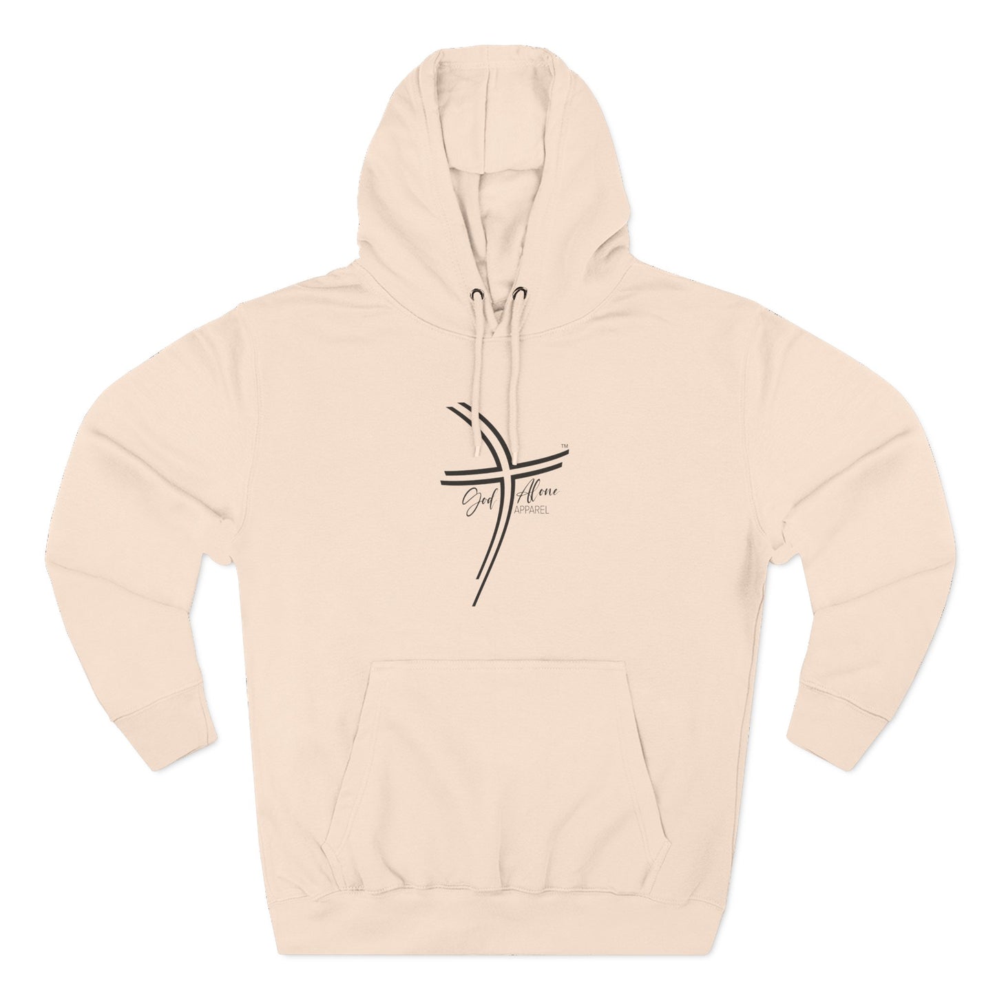 Large Logo Graphic Unisex Cozy Three-Panel Fleece Hoodie