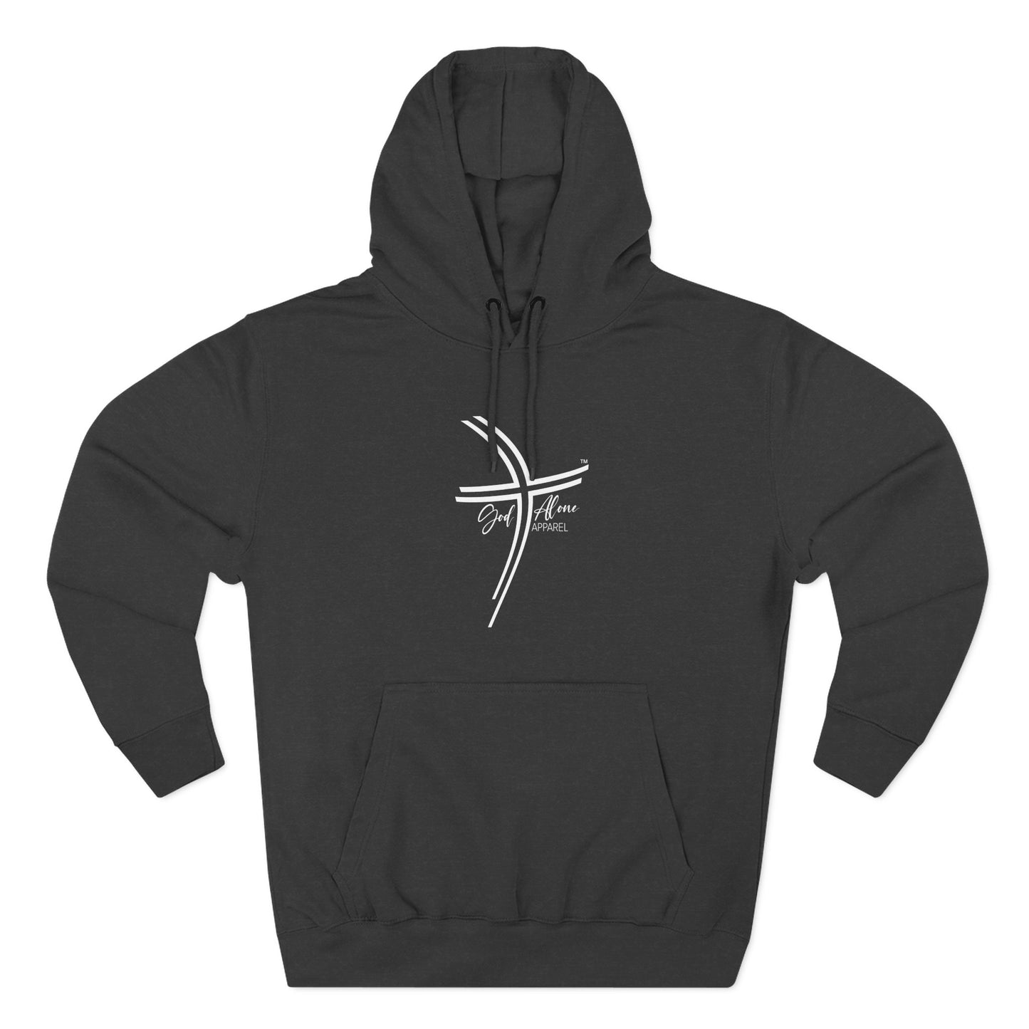 Large Logo Graphic Unisex Cozy Three-Panel Fleece Hoodie