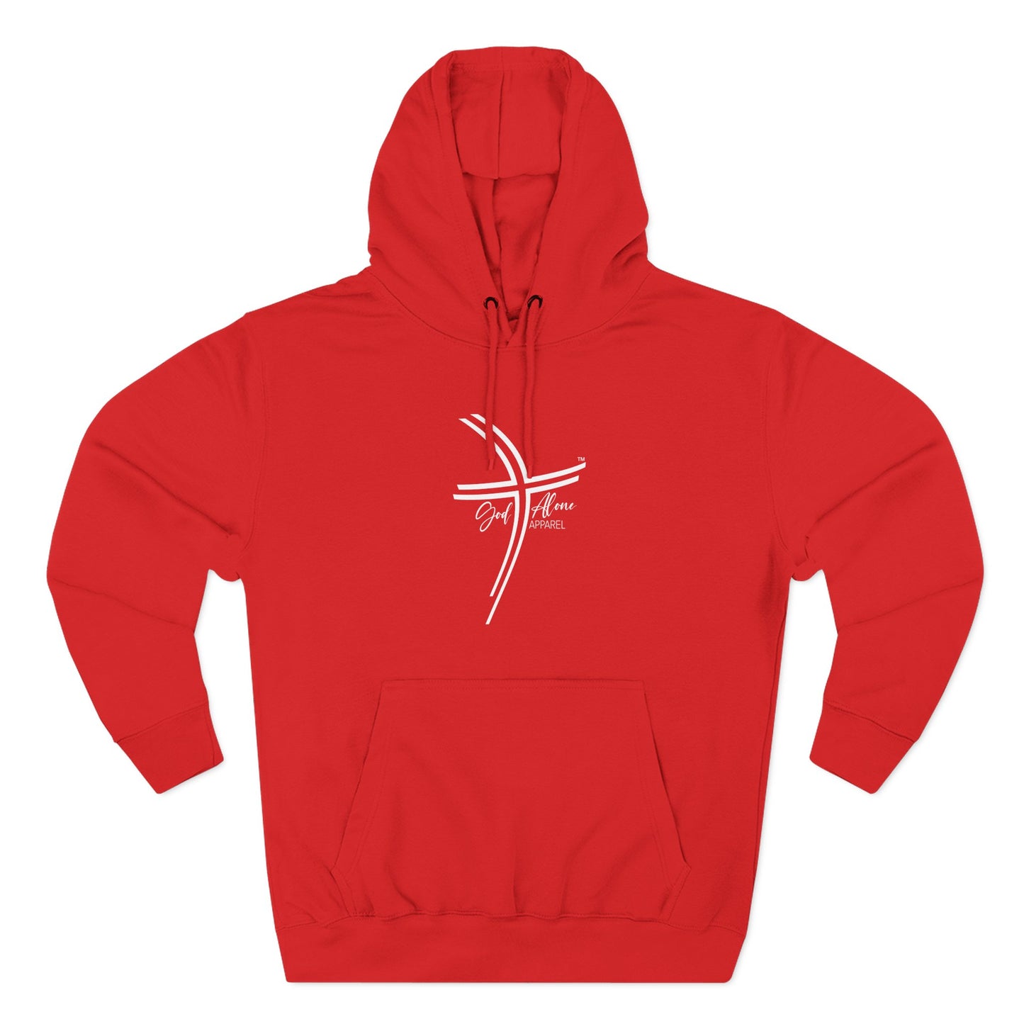 Large Logo Graphic Unisex Cozy Three-Panel Fleece Hoodie