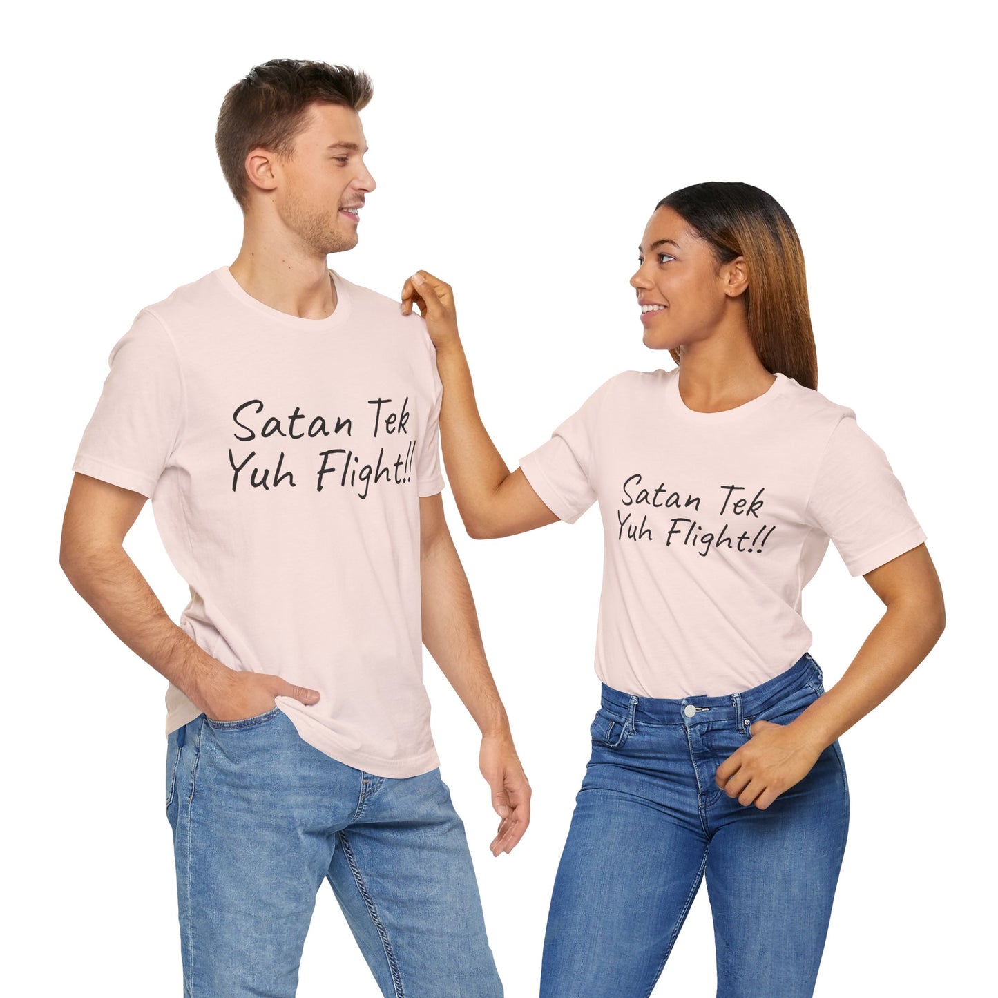 Satan Tek Yuh Flight Unisex Short Sleeve Tee