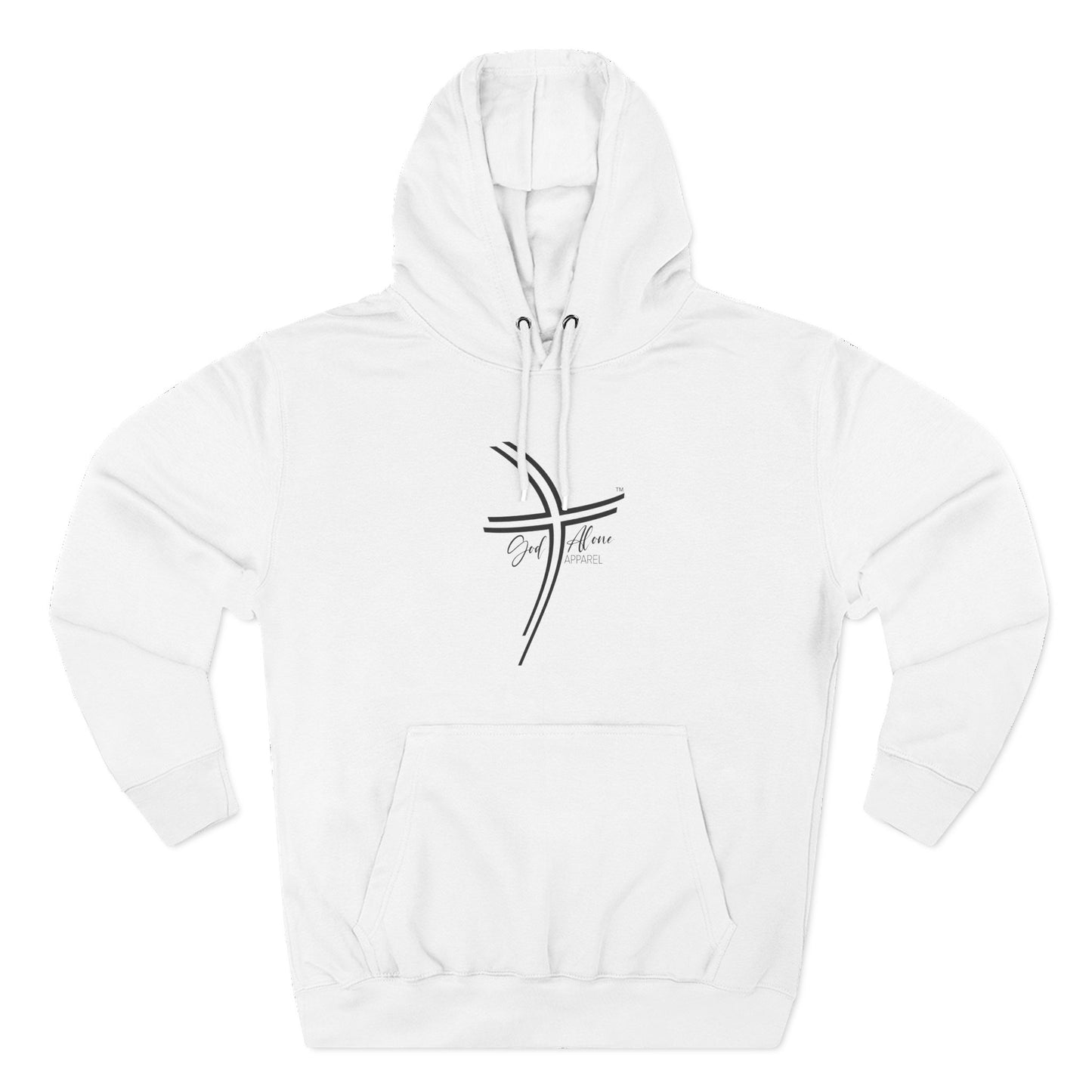 Large Logo Graphic Unisex Cozy Three-Panel Fleece Hoodie