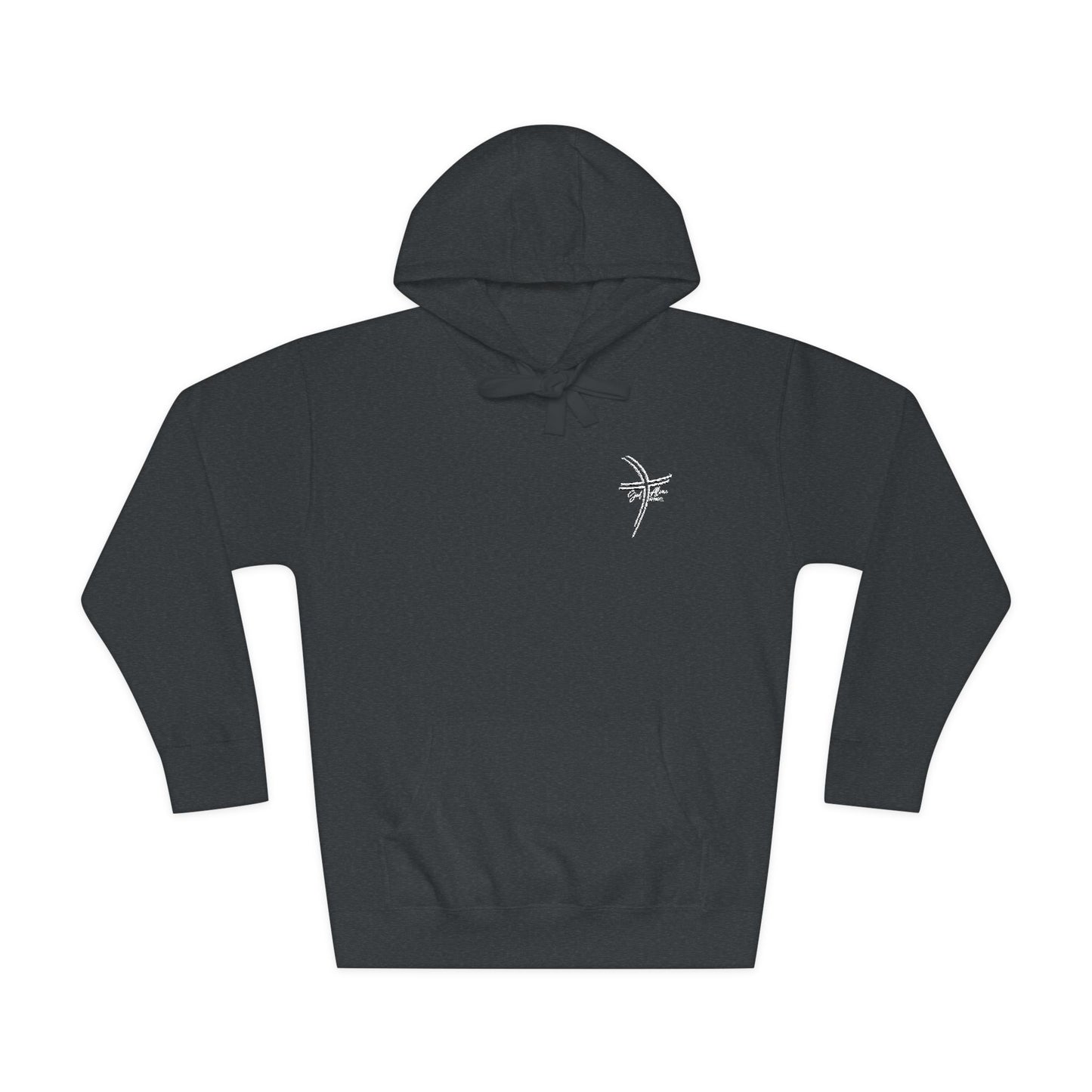 Small Logo Graphic Unisex Premium Embroidery Cozy Fleece Hoodie (Additional Colors)