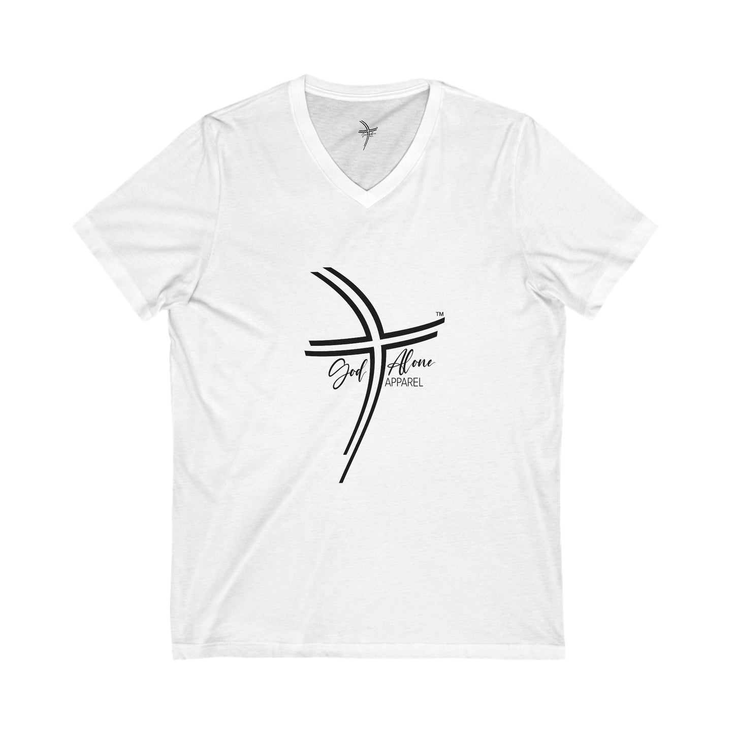 Logo Graphic Unisex Short Sleeve V-Neck Tee