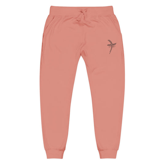 Comfortable Embroidered Unisex Fleece Sweatpants