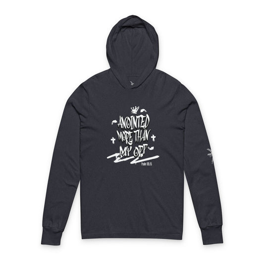 Anointed More Than My Opp Unisex Hooded Long Sleeve Tee