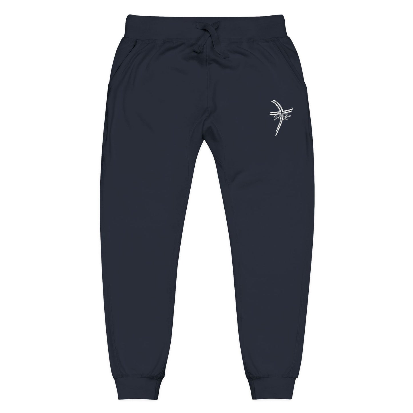 Comfortable Embroidered Unisex Fleece Sweatpants (Alternate Colors)