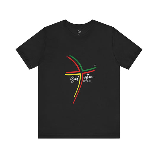 Reggae Rasta Colors Logo Graphic Unisex Short Sleeve Tee