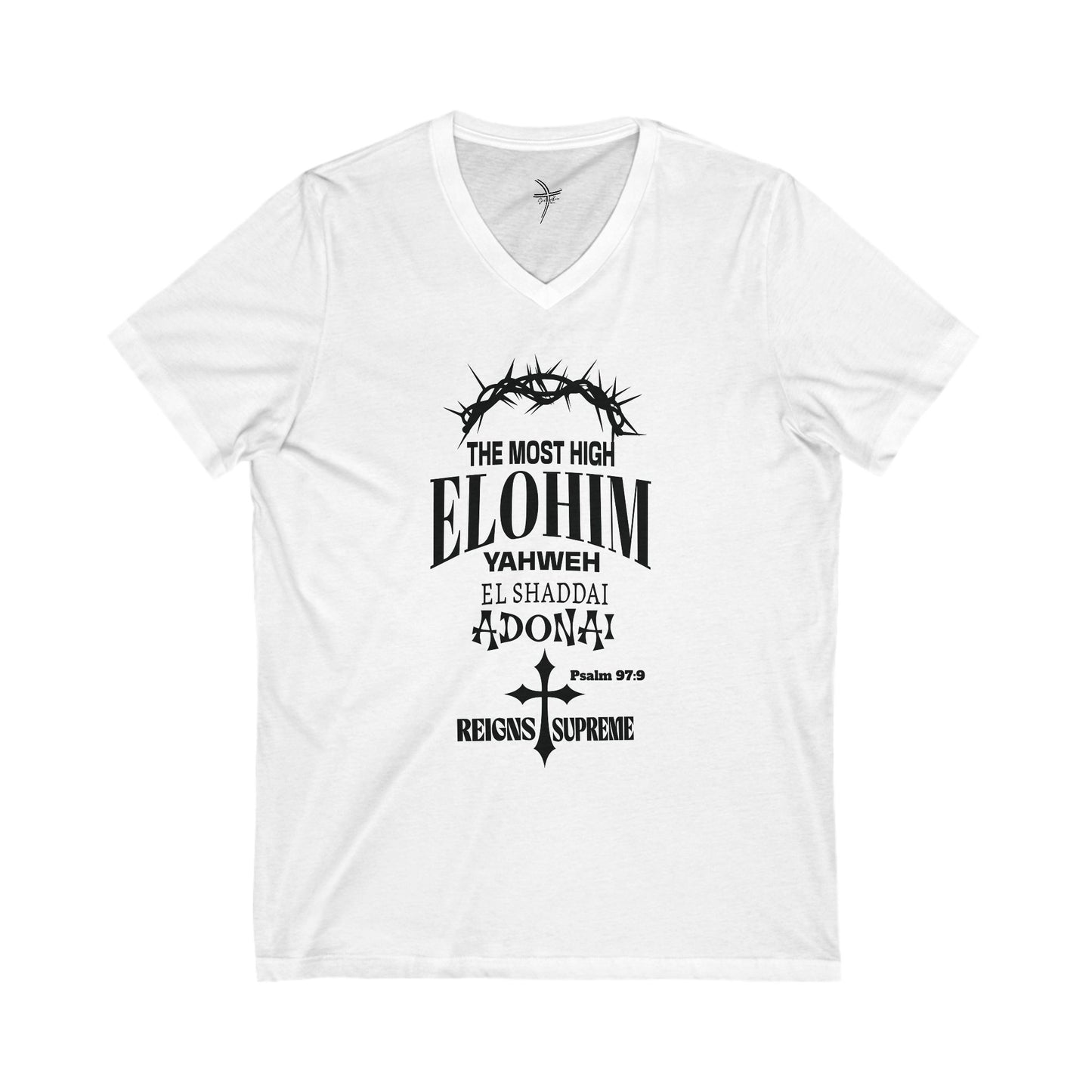The Most High Unisex Short Sleeve V-Neck Tee