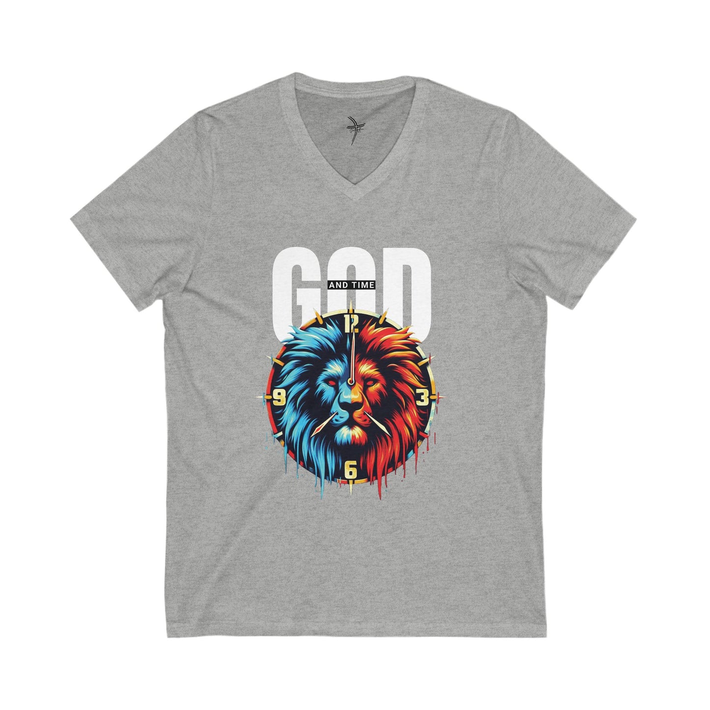 God and Time Unisex Short Sleeve V-Neck Tee