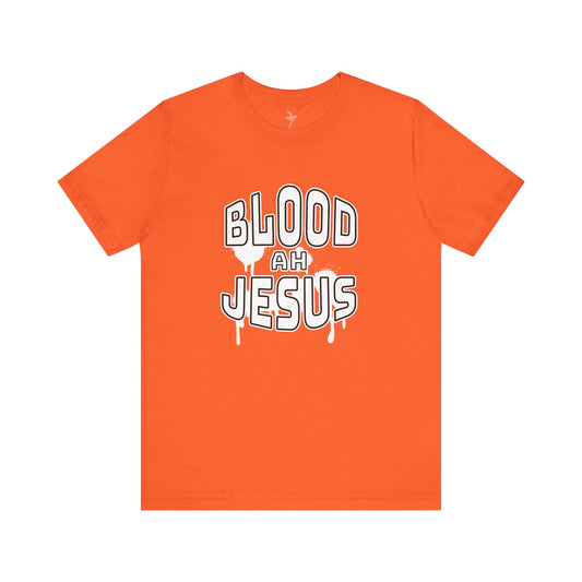 Blood Ah Jesus Unisex Short Sleeve Tee