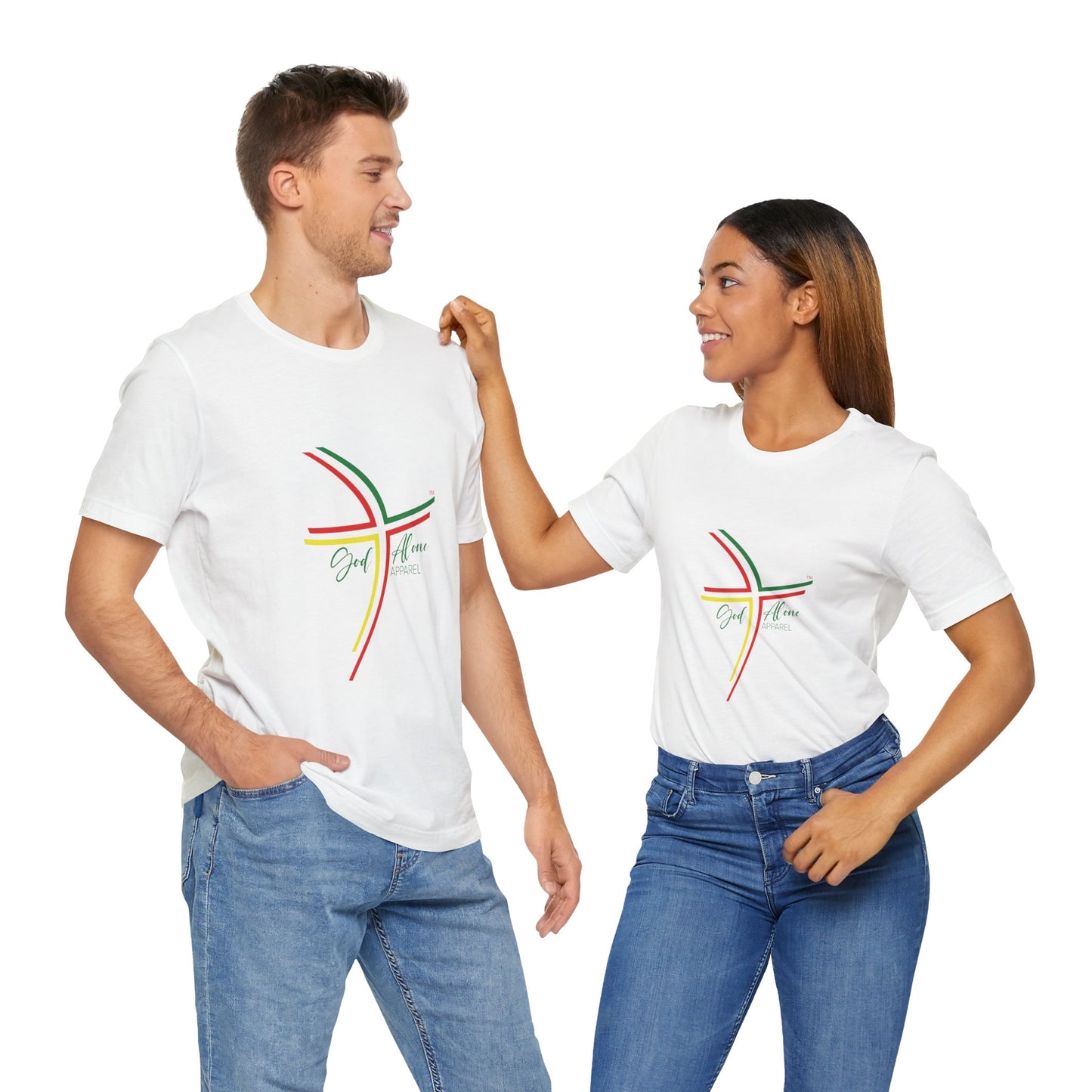 Reggae Rasta Colors Logo Graphic Unisex Short Sleeve Tee