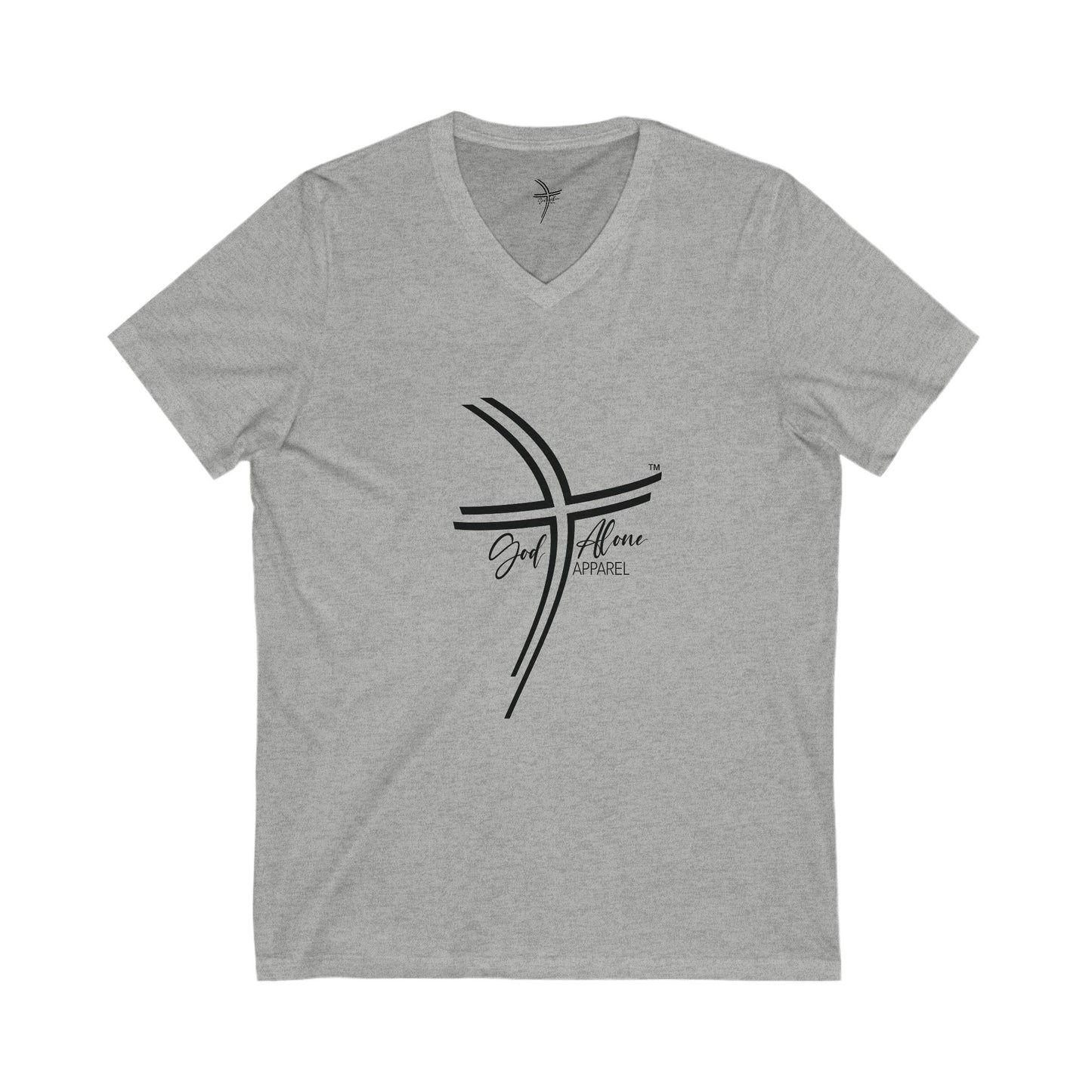 Logo Graphic Unisex Short Sleeve V-Neck Tee