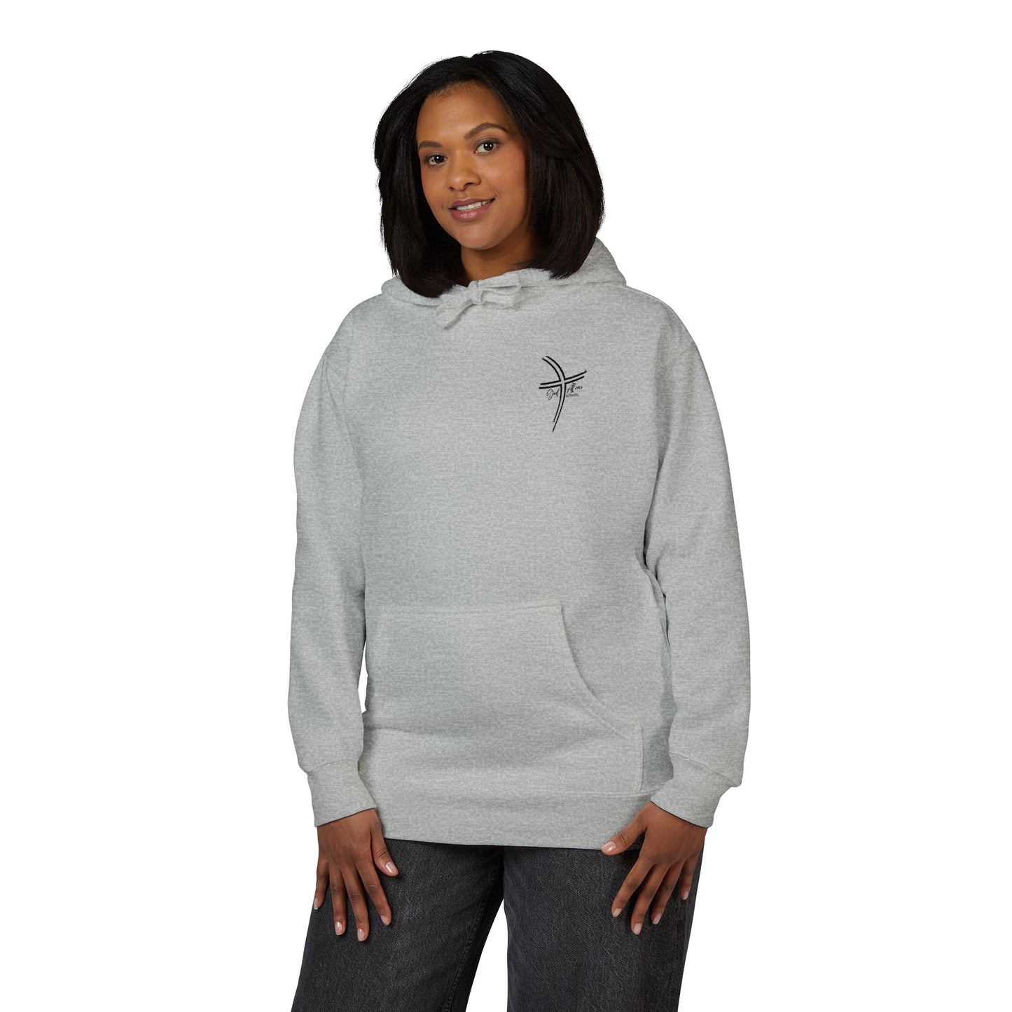 Small Logo Graphic Unisex Premium Embroidery Cozy Fleece Hoodie