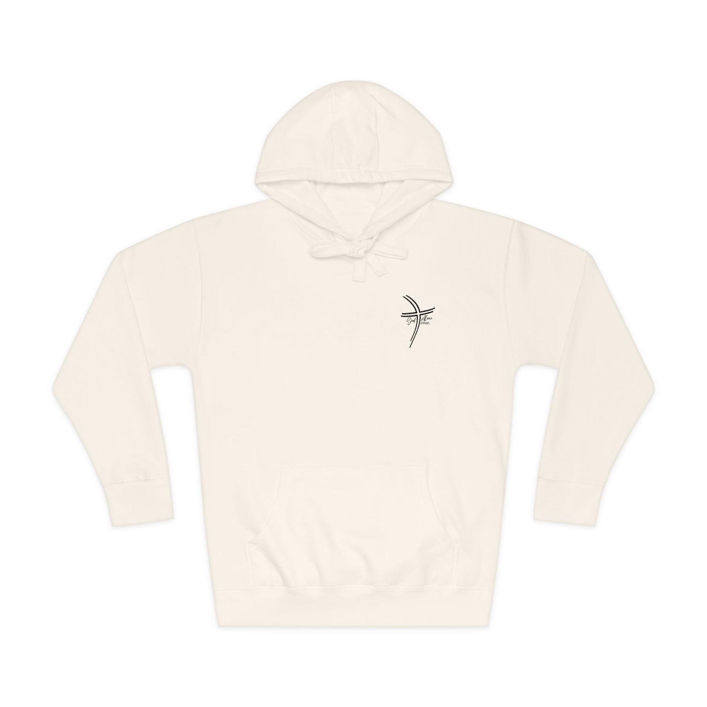 Small Logo Graphic Unisex Premium Embroidery Cozy Fleece Hoodie