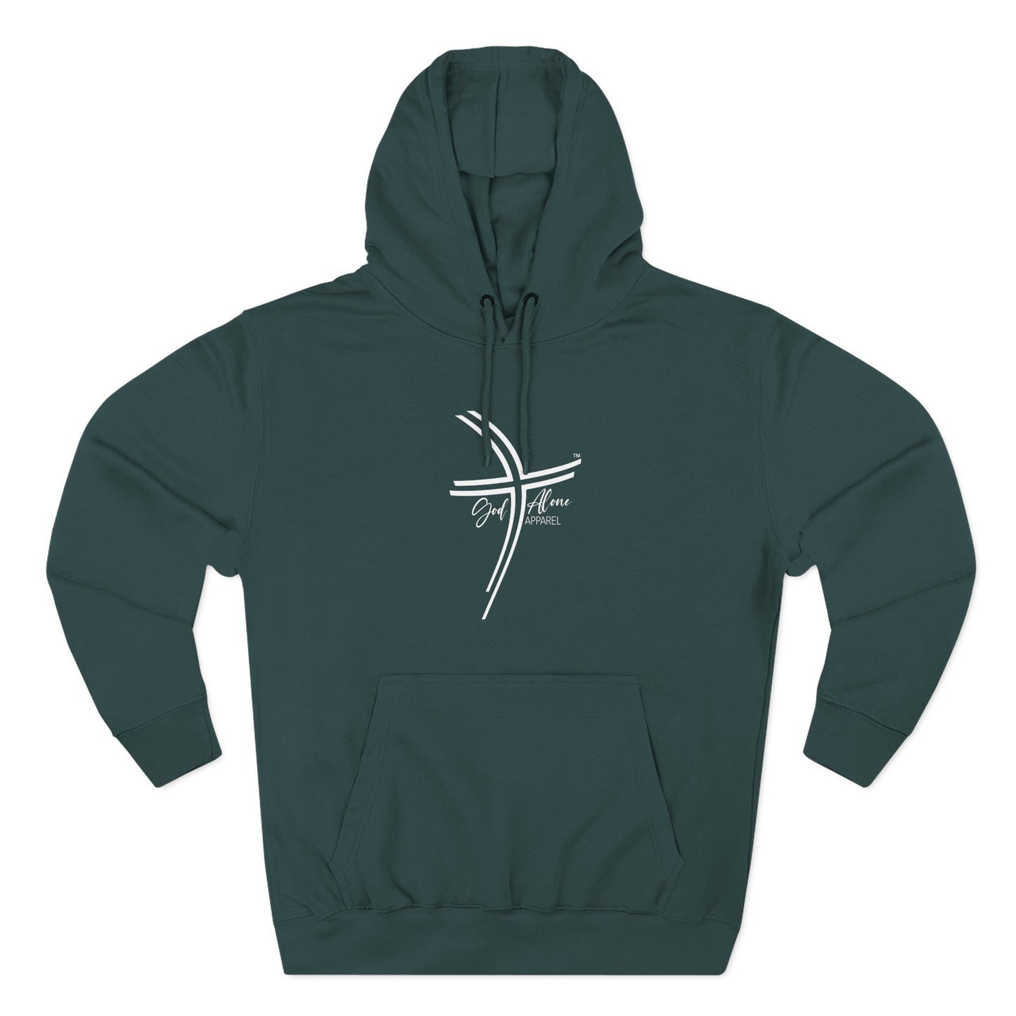 Large Logo Graphic Unisex Cozy Three-Panel Fleece Hoodie
