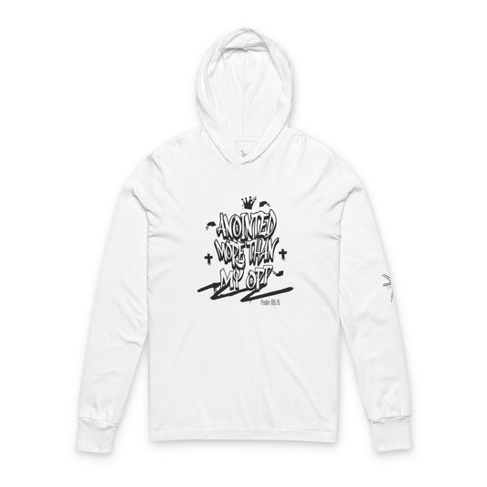Anointed More Than My Opp Unisex Hooded Long Sleeve Tee