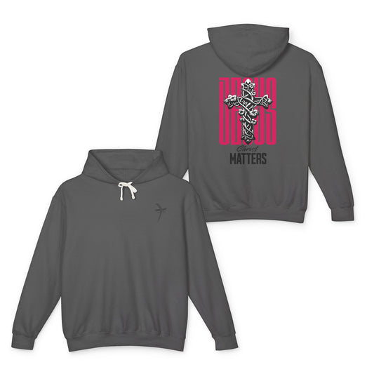 Jesus Christ Matters Unisex Lightweight Hoodie