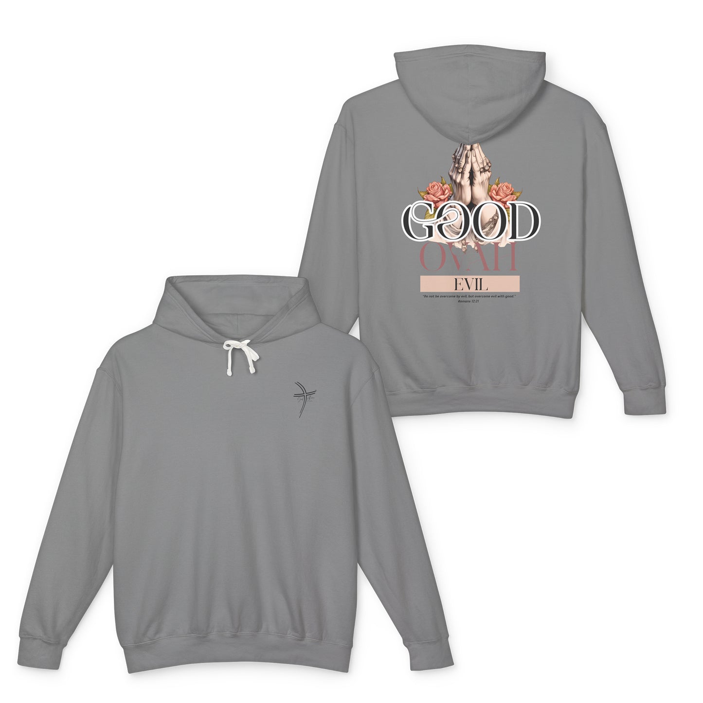 Good Ovah Evil Unisex Lightweight Hoodie