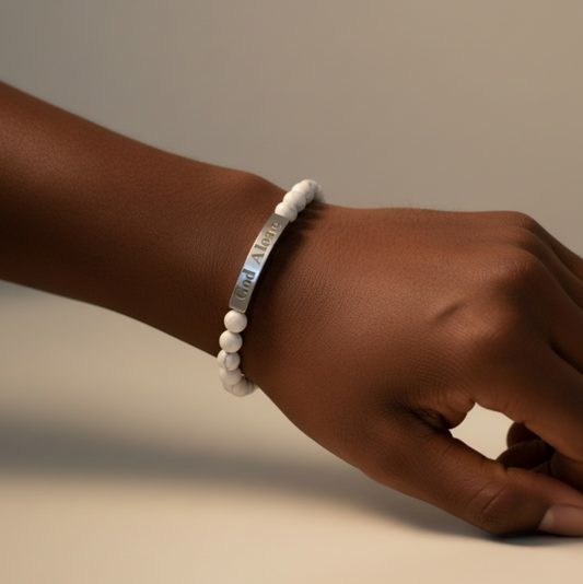God Alone Engraved Bracelet
