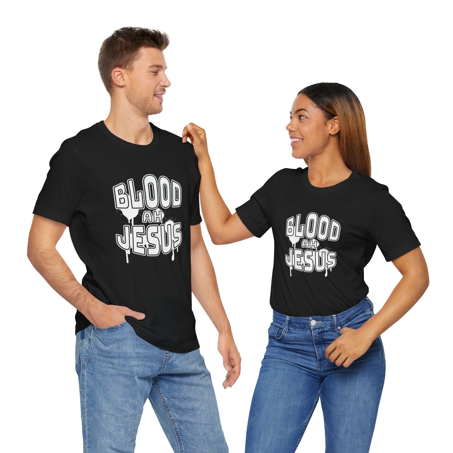 Blood Ah Jesus Unisex Short Sleeve Tee