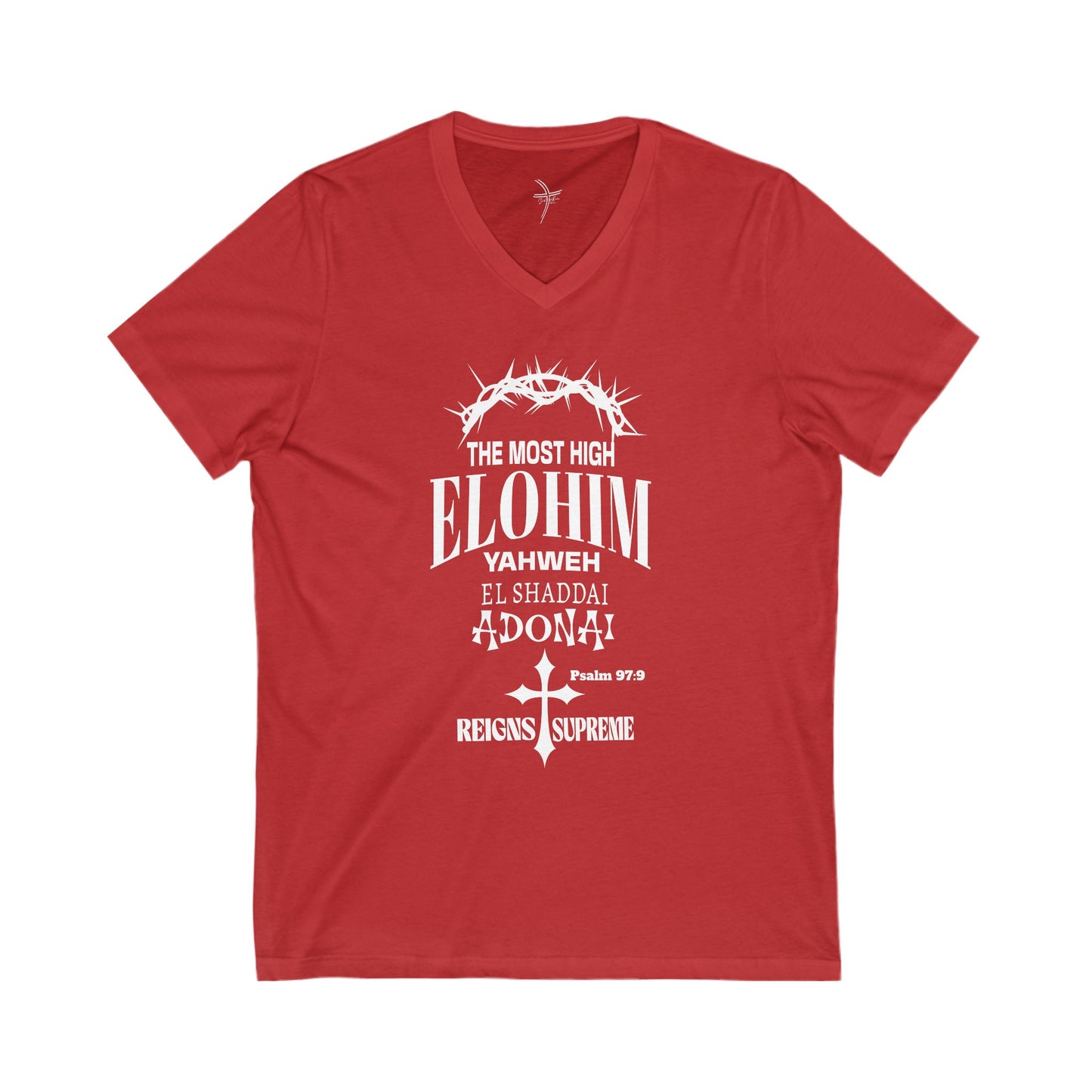 The Most High Unisex Short Sleeve V-Neck Tee