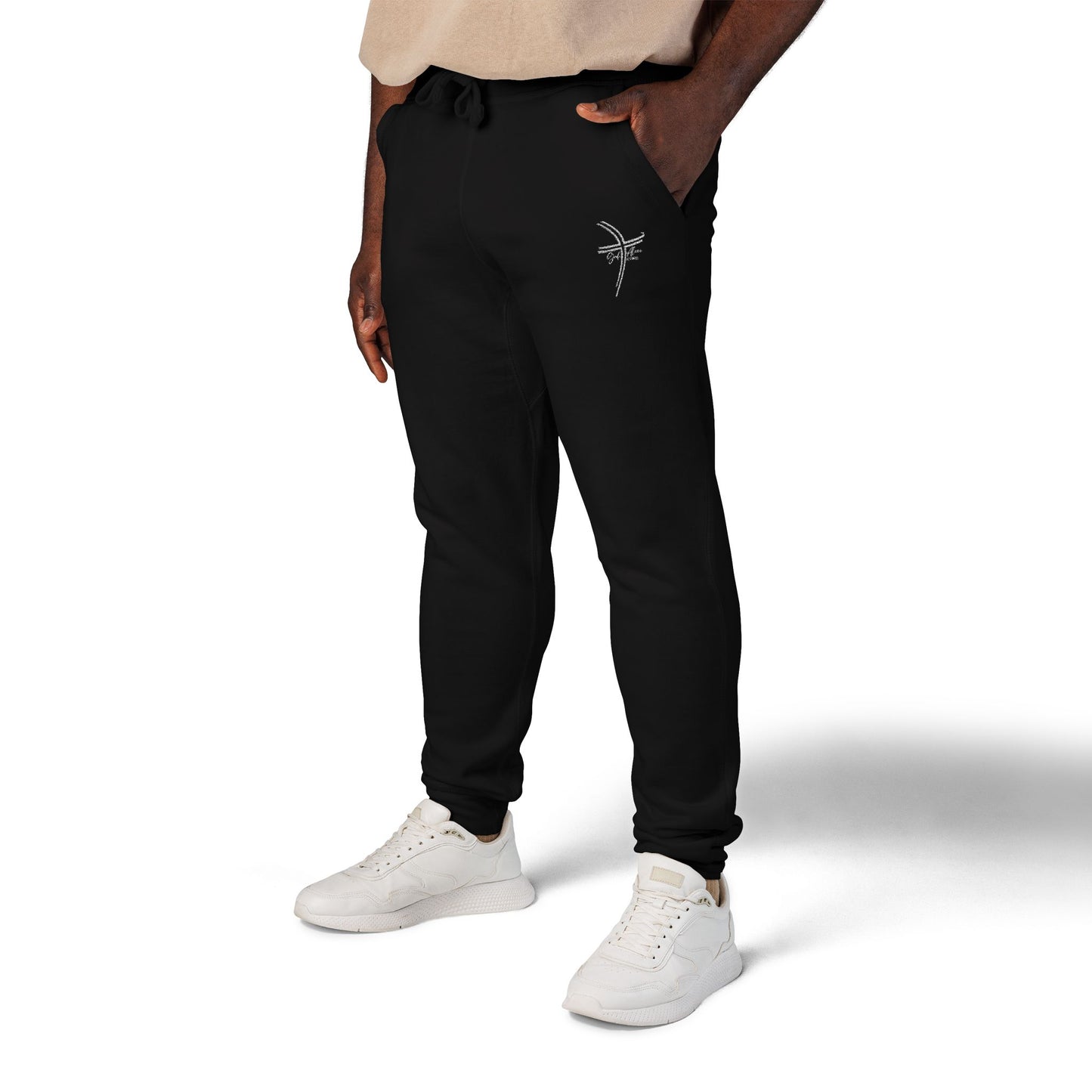 Comfortable Embroidered Unisex Fleece Sweatpants (Alternate Colors)