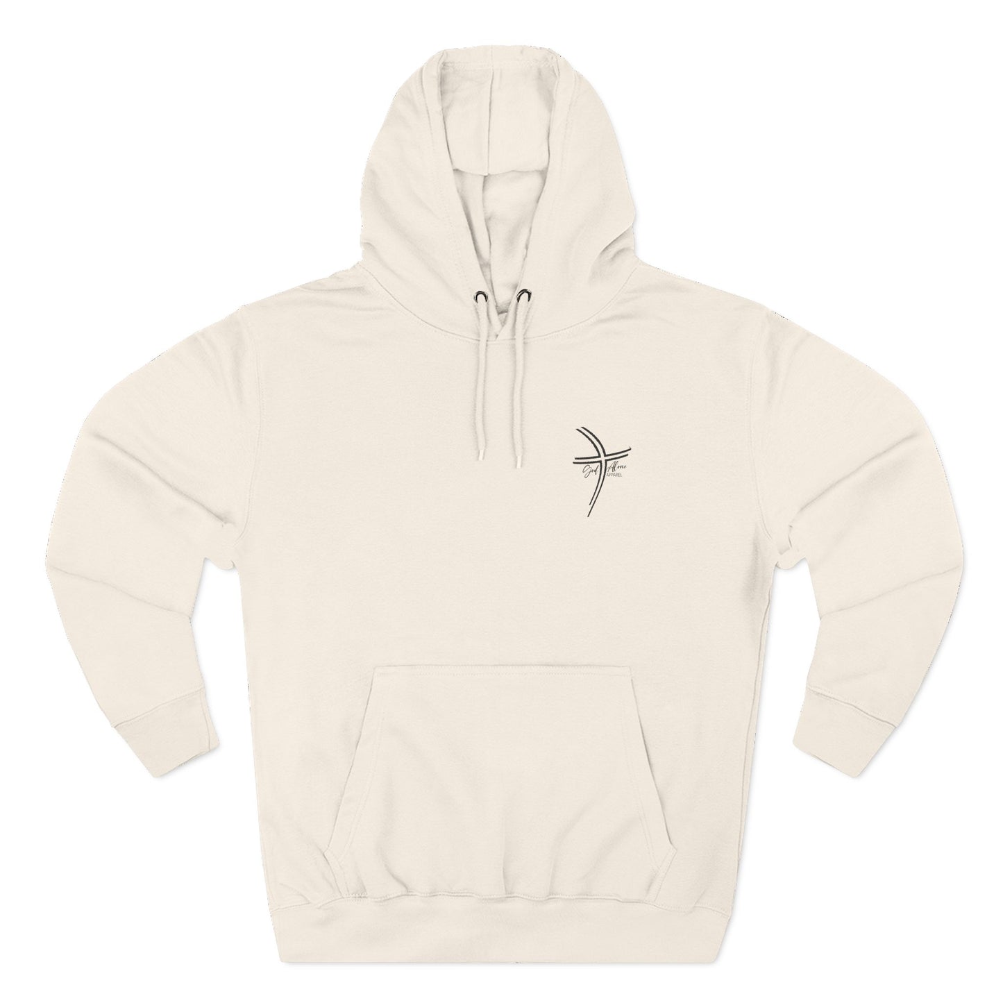 Small Logo Graphic Unisex Embroidery Cozy Fleece Hoodie