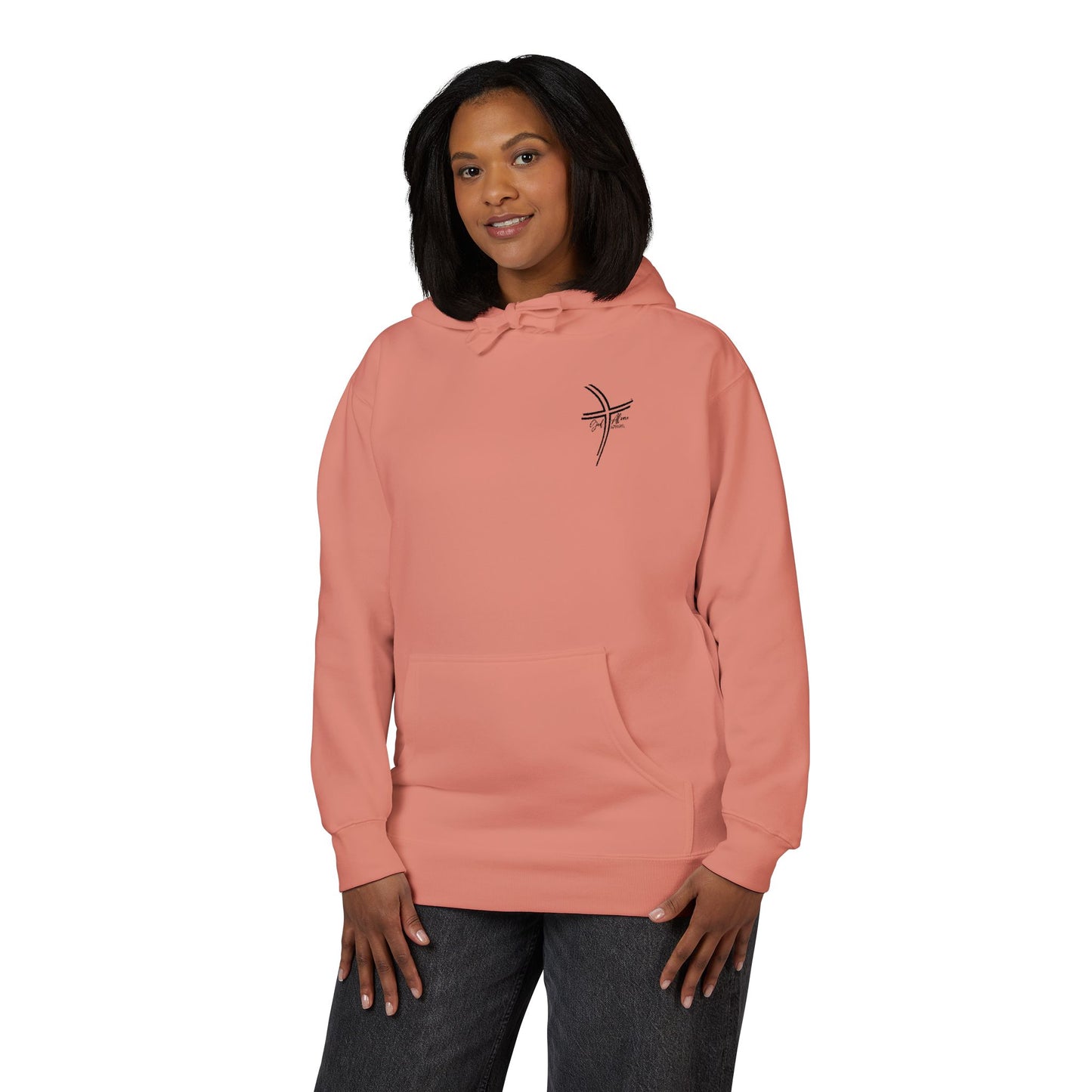 Small Logo Graphic Unisex Premium Embroidery Cozy Fleece Hoodie