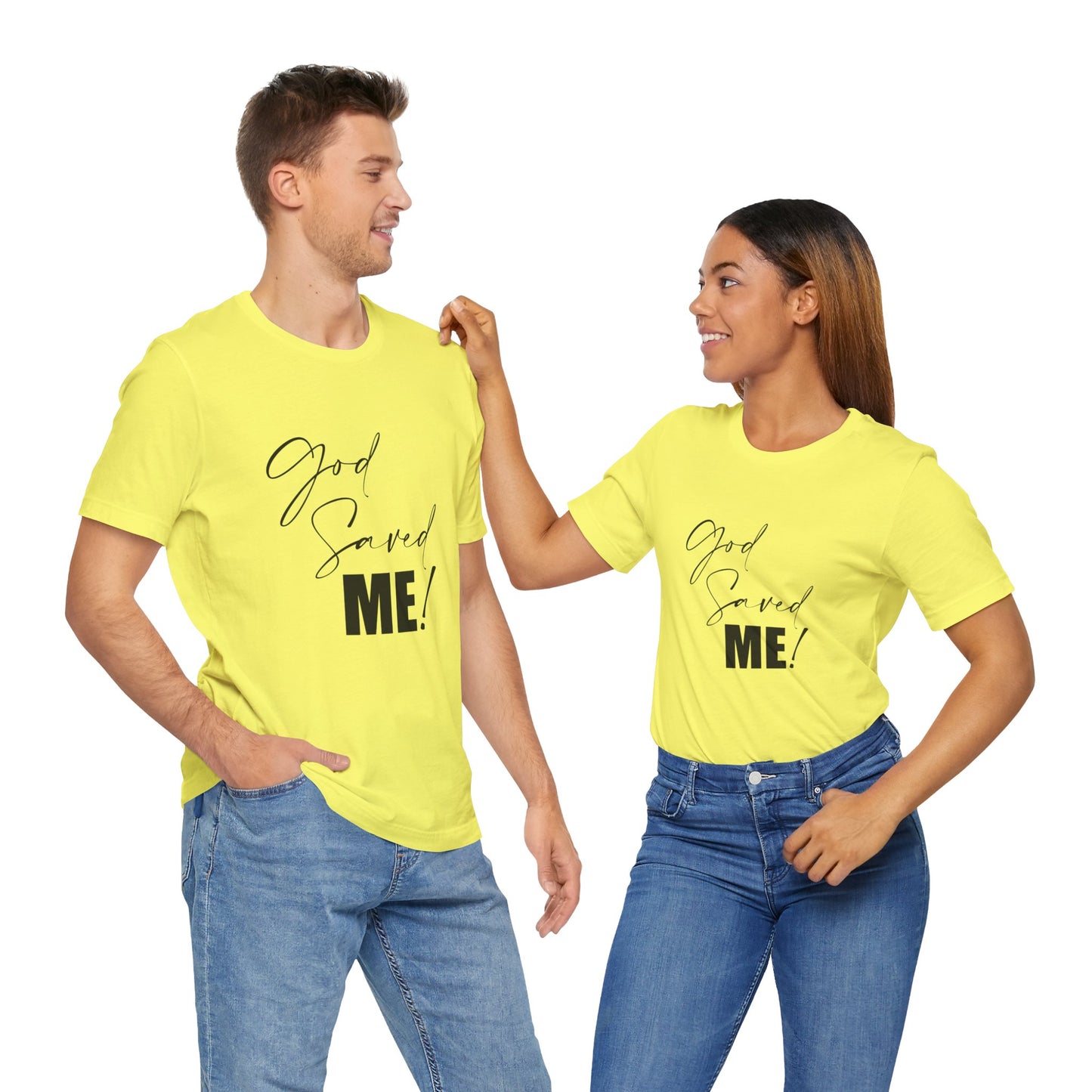 God Saved Me Unisex Short Sleeve Tee