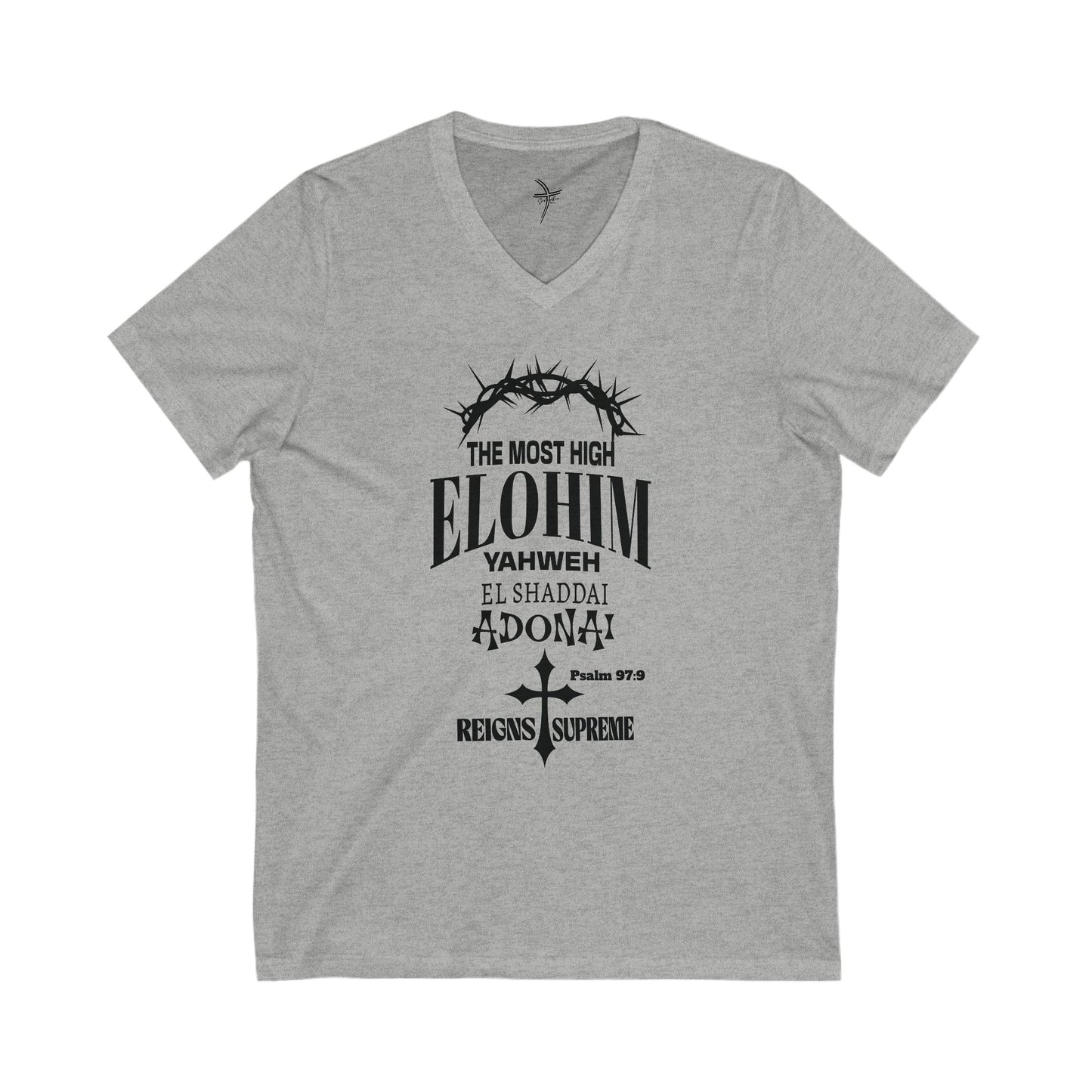 The Most High Unisex Short Sleeve V-Neck Tee
