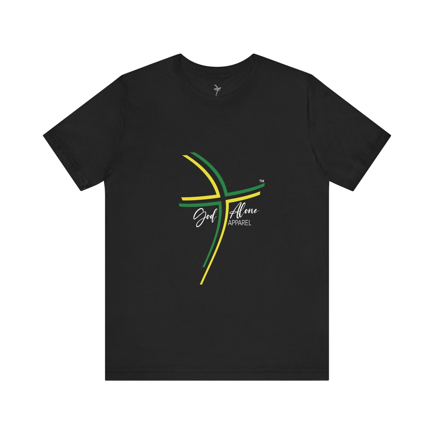 Jamaica Flag Colors Logo Graphic Unisex Short Sleeve Tee