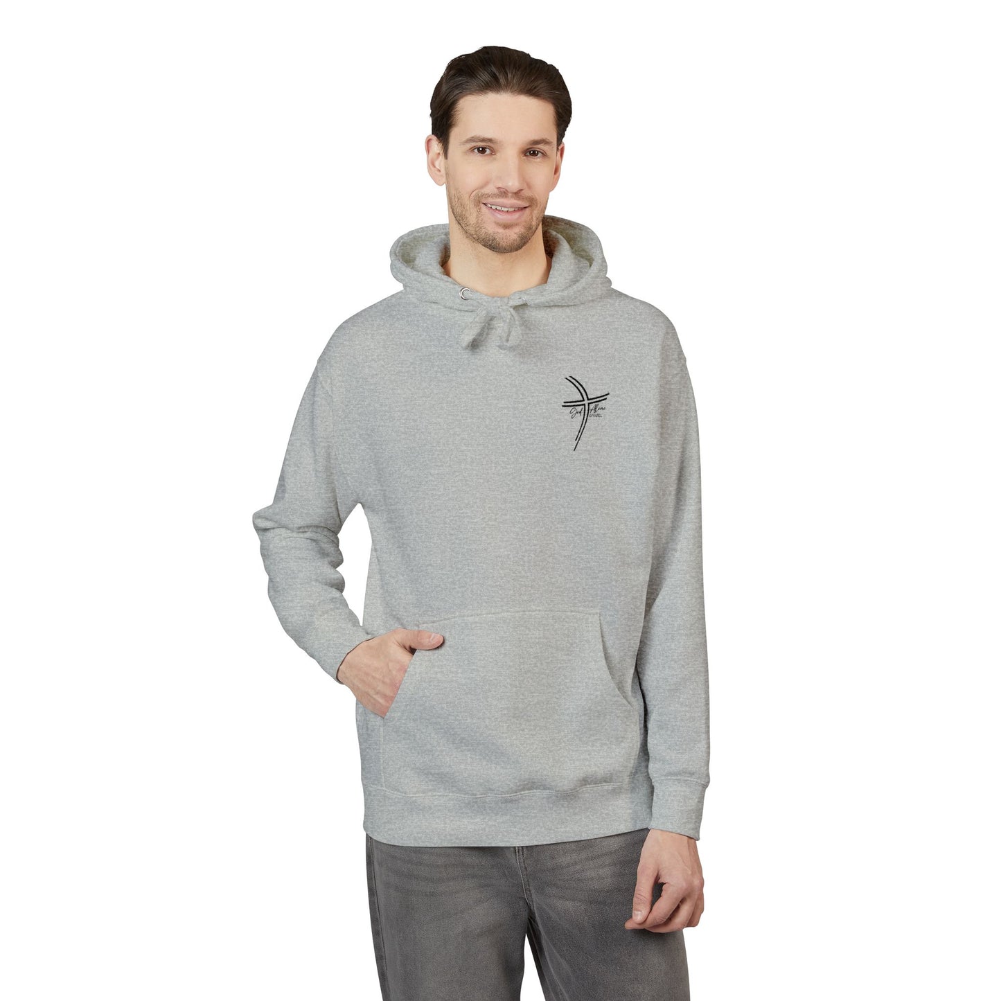 Small Logo Graphic Unisex Premium Embroidery Cozy Fleece Hoodie