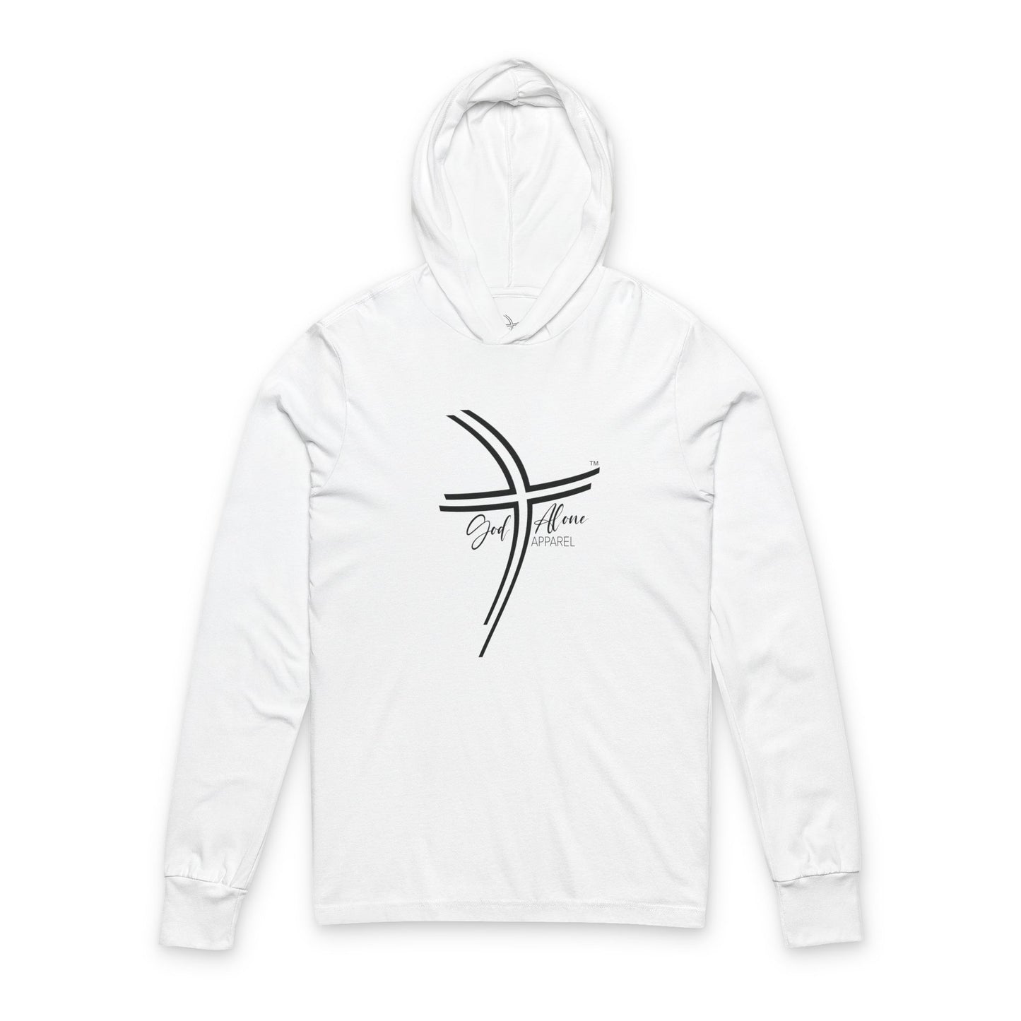 God Alone Apparel Large Logo Unisex Hooded Long Sleeve Tee