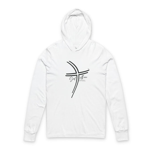 God Alone Apparel Large Logo Unisex Hooded Long Sleeve Tee