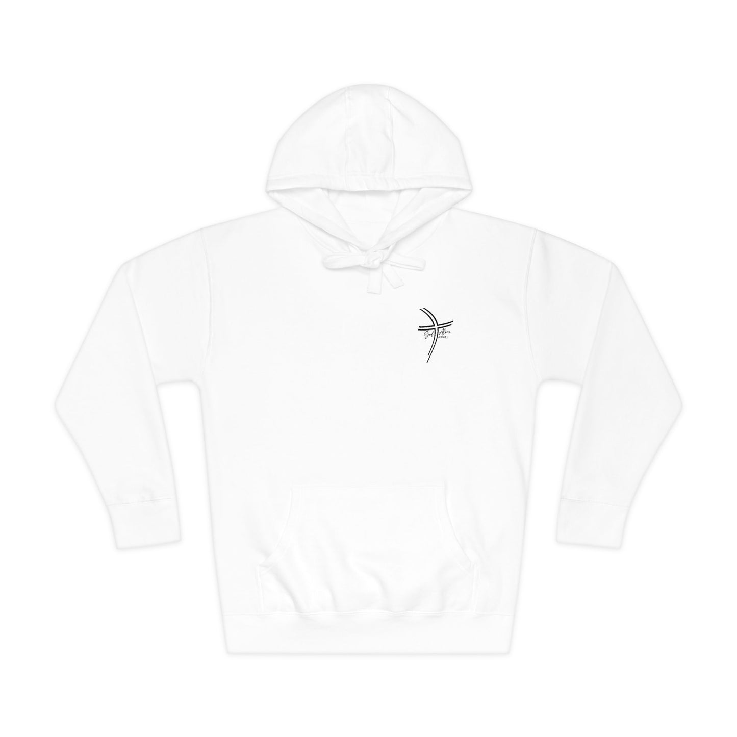 Small Logo Graphic Unisex Premium Embroidery Cozy Fleece Hoodie