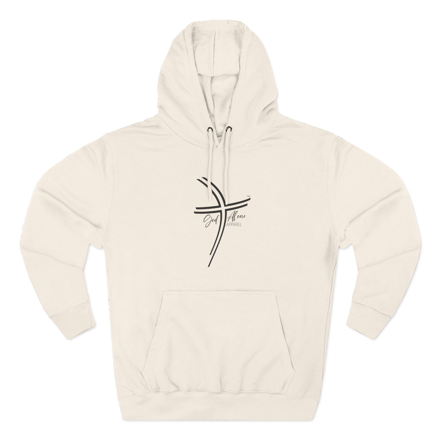 Large Logo Graphic Unisex Cozy Three-Panel Fleece Hoodie