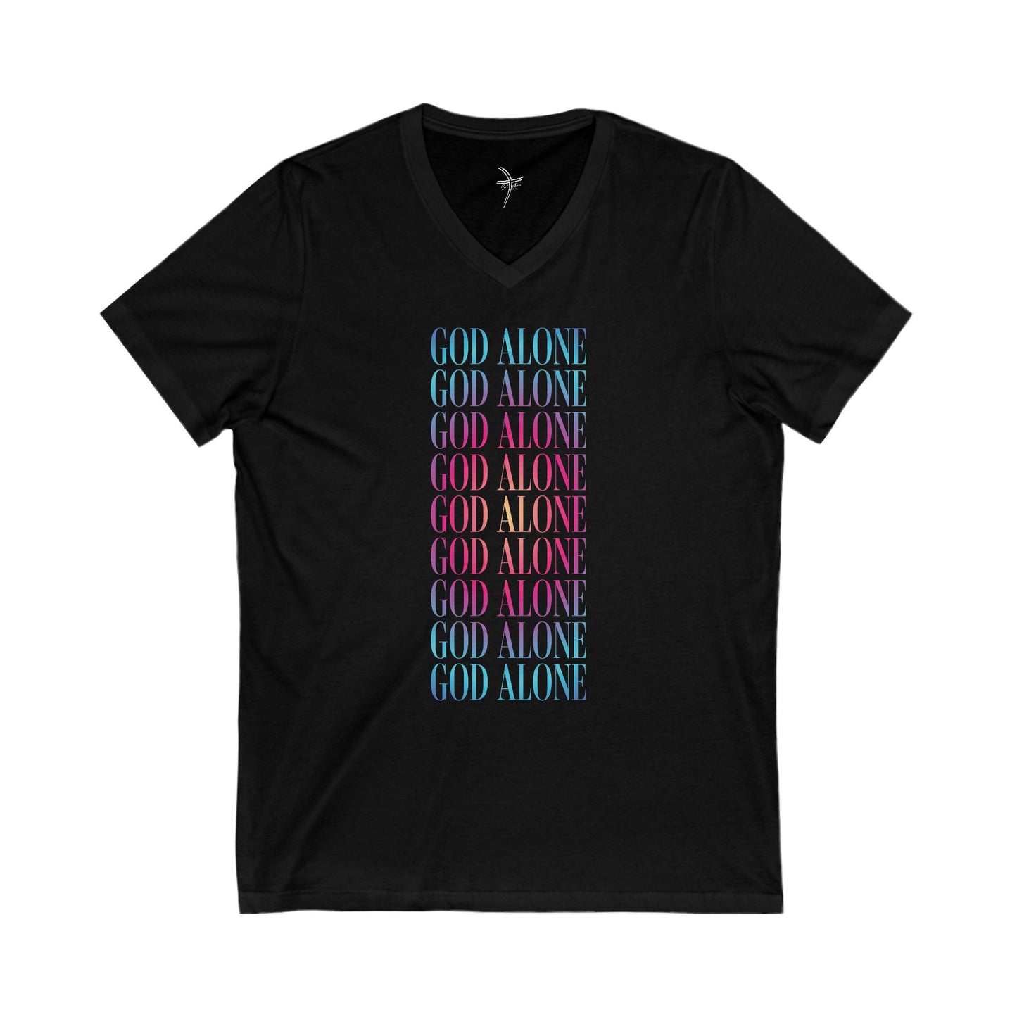 God Alone Repeat Unisex Short Sleeve V-Neck Tee