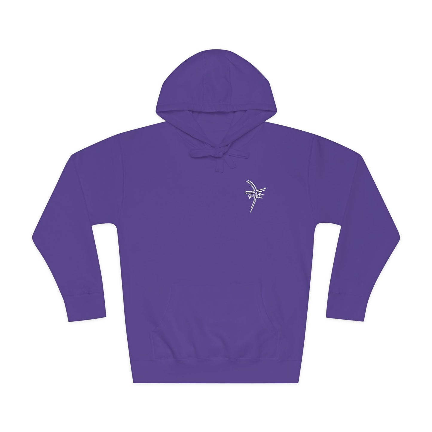 Small Logo Graphic Unisex Premium Embroidery Cozy Fleece Hoodie (Additional Colors)