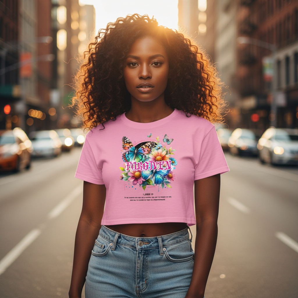 Born Again in Bloom Crop Top