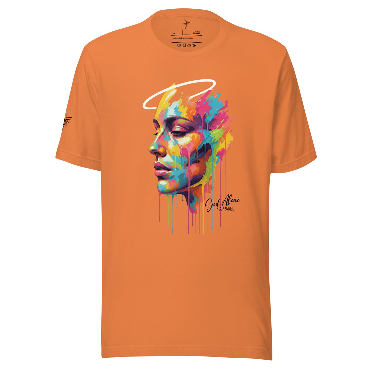Glorified Tee Burnt Orange God Alone Apparel faith streetwear