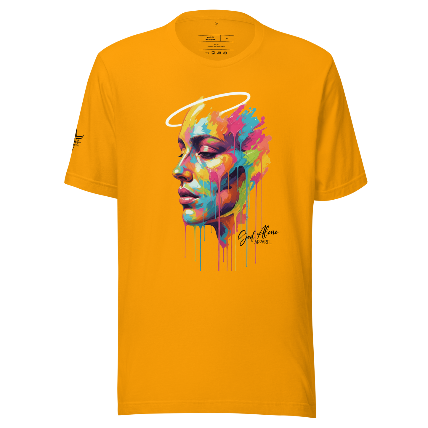 Glorified Tee Gold God Alone Apparel Christian streetwear
