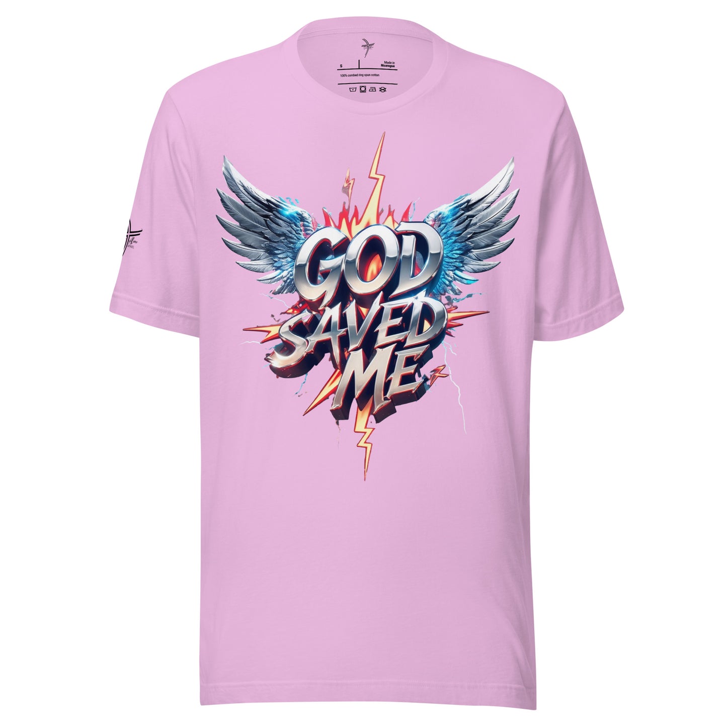 God Saved Me Graphic Tee Lilac God Alone Apparel faith fashion