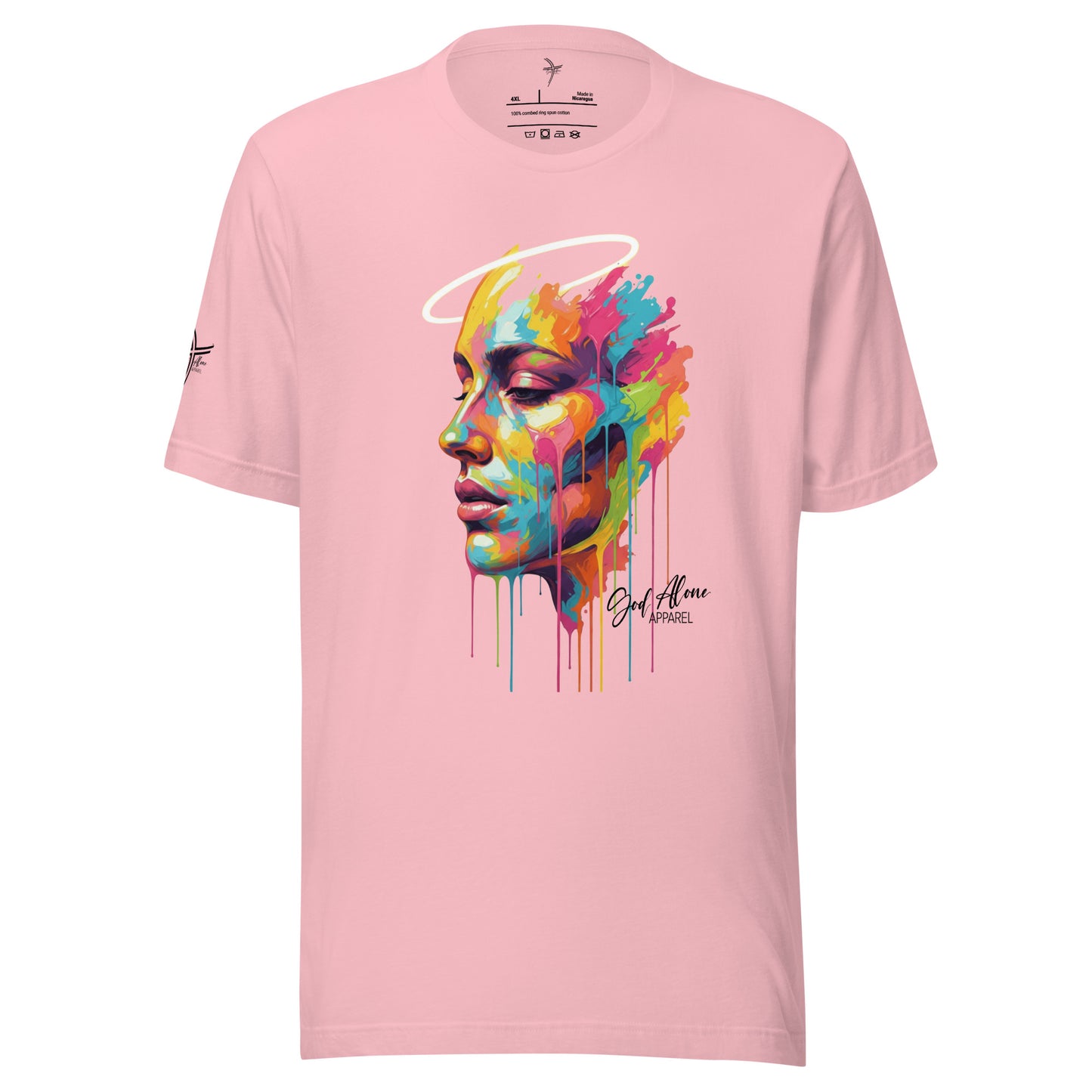 Glorified Tee Pink God Alone Apparel faith fashion