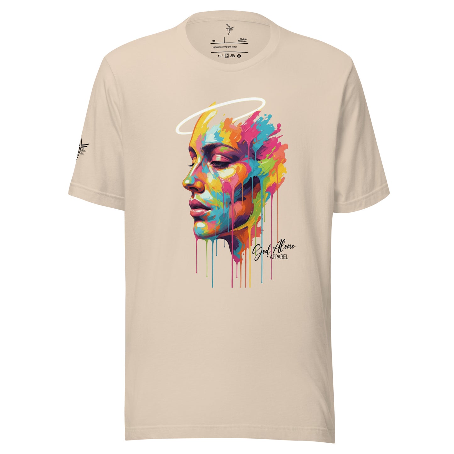 Glorified Tee Soft Cream God Alone Apparel Christian tee