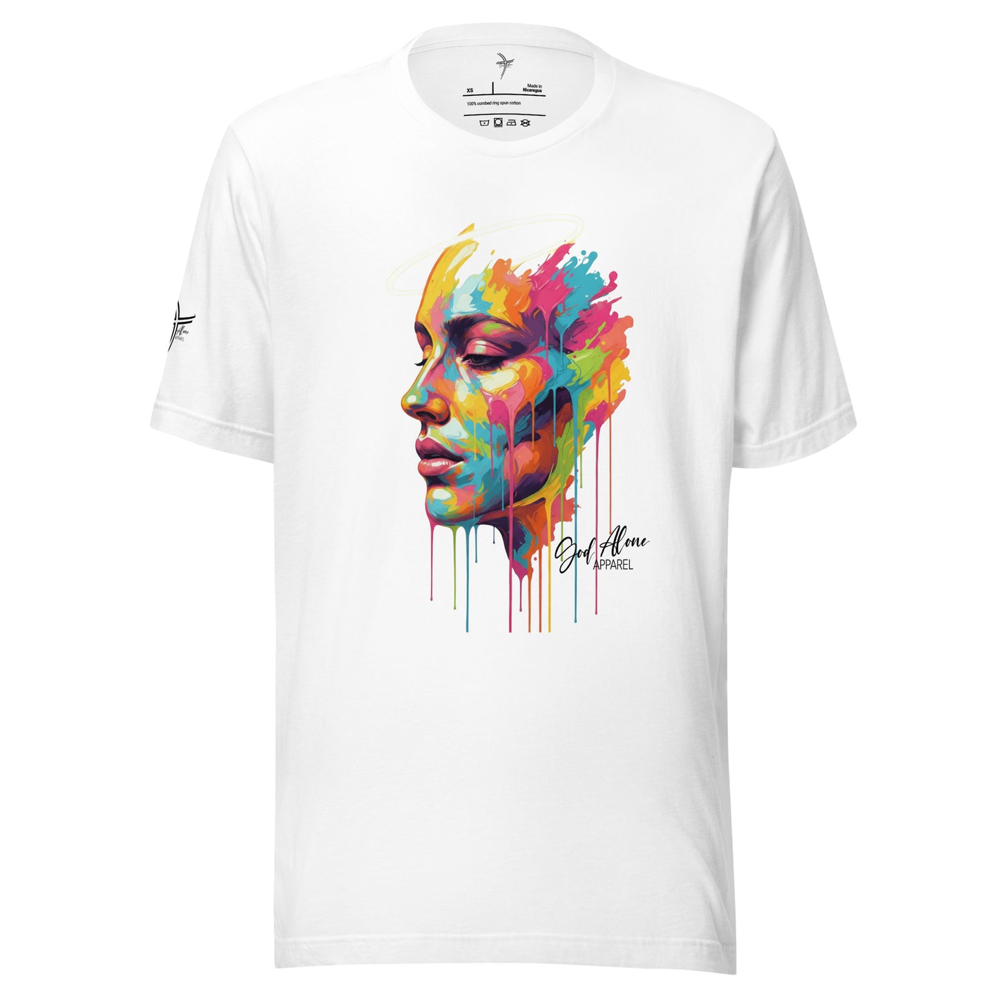 Glorified Tee White God Alone Apparel faith graphic tee