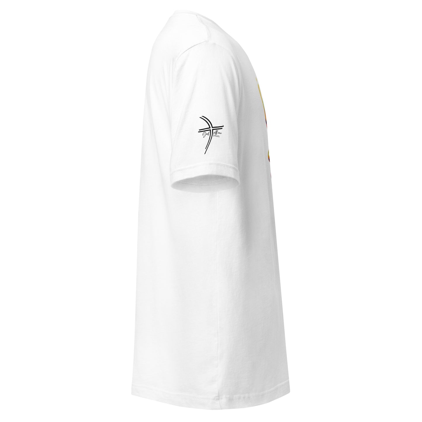 Glorified Tee White Right Sleeve God Alone Apparel Christian streetwear