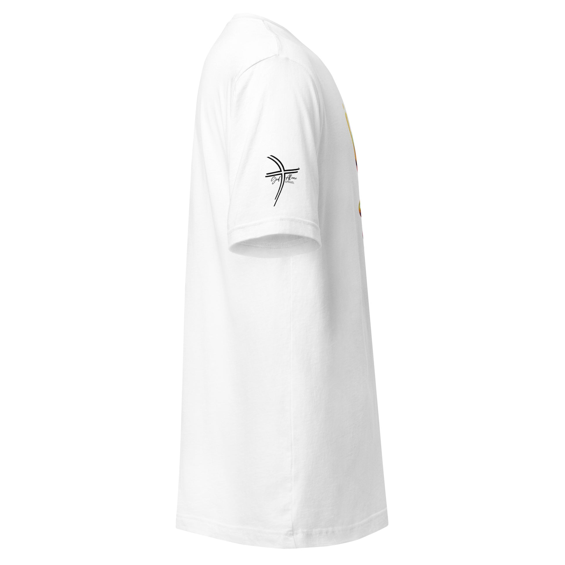 Glorified Tee White Right Sleeve God Alone Apparel Christian streetwear